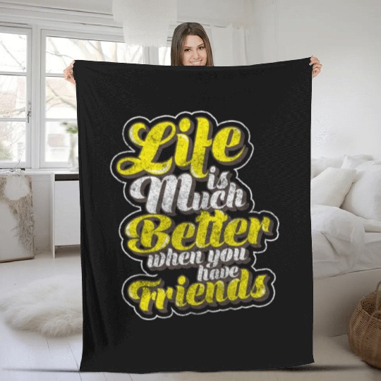 Friends Love Family Fleece Blankets