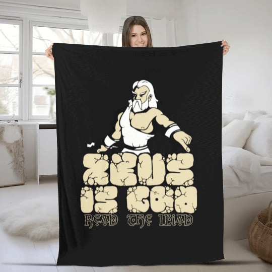 Zeus is god! Fleece Blankets