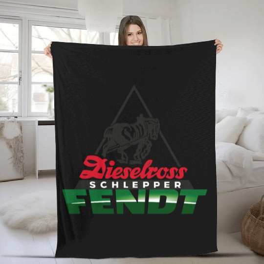 German Tractors Fendt Diesel Horsepower Haulers Fleece Blankets