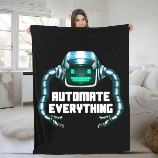 Robotics Machine Learning Robot Robotics Engineer Fleece Blankets