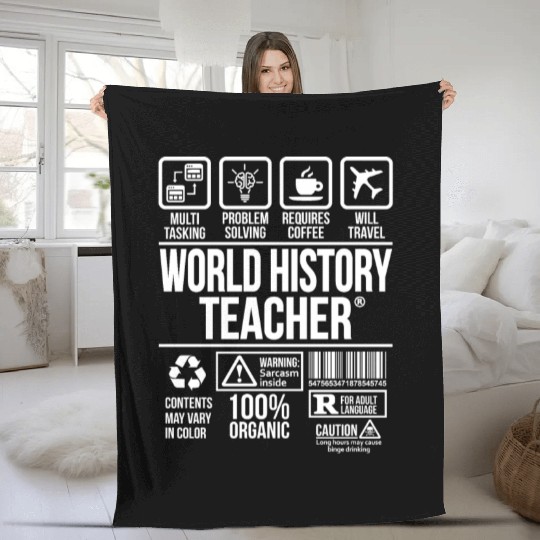 World History Teacher | #TSM Fleece Blankets