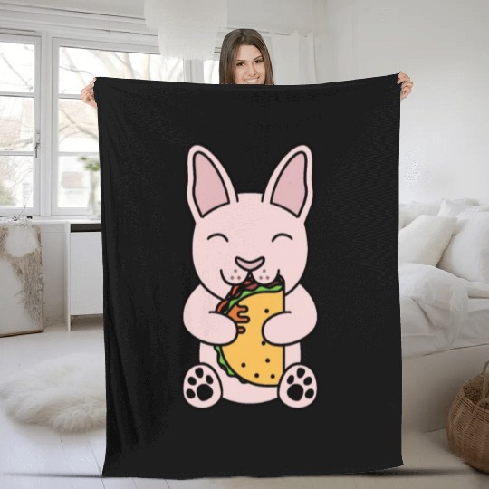 Sphynx Cat Taco Lover Fleece Blankets