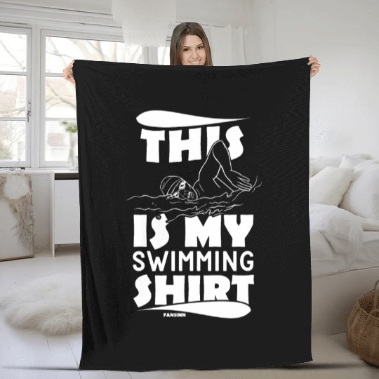 Swimming lifeguard swimming course outdoor pool gi Fleece Blankets