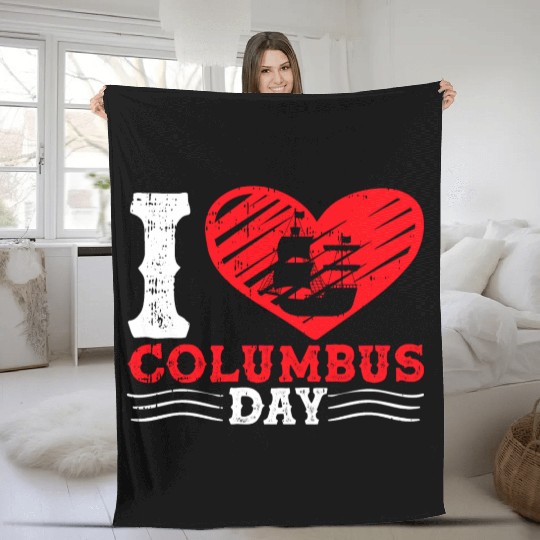 Columbus Day Italian Pride Fleece Blankets