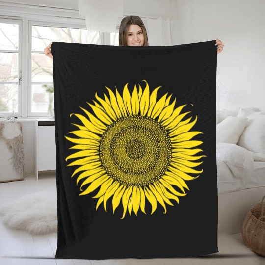 Sunflower Fleece Blankets
