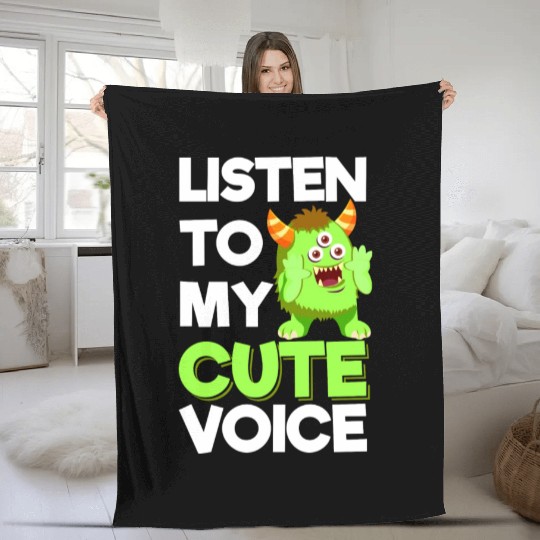 Cute Baby Little Sister Fleece Blankets