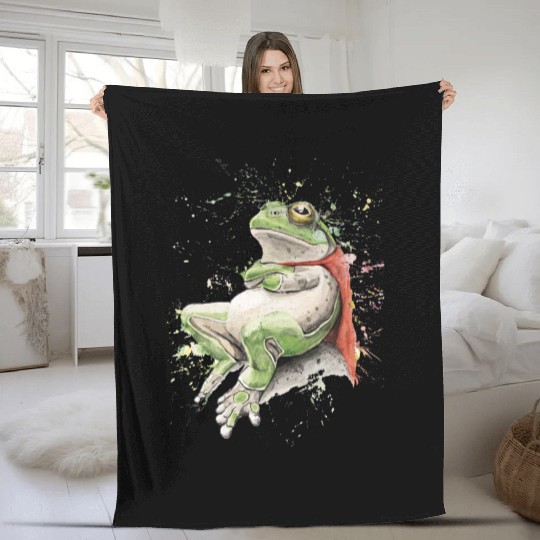 Super Frog Fleece Blankets