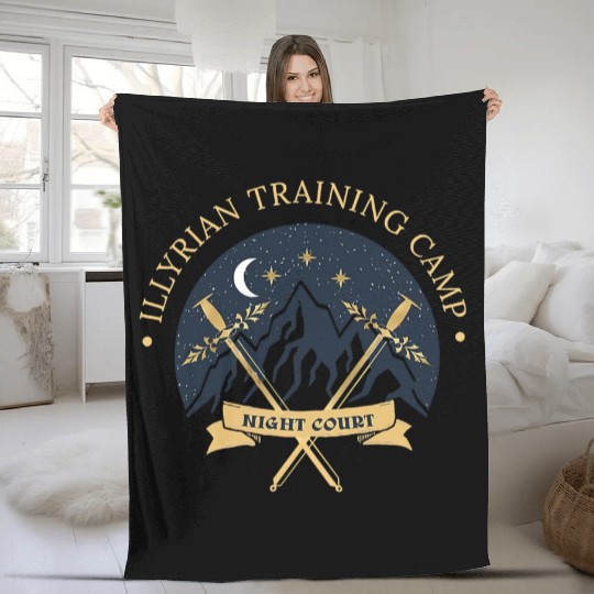 ACOTAR Illyrian Training Camp Camping Lover Fleece Blankets