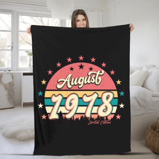 Born August 1978 Fleece Blankets