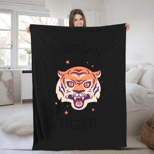 Siberian Tiger Fleece Blankets