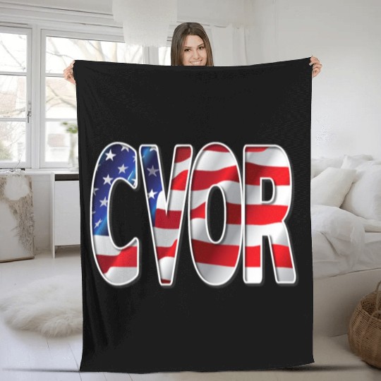 Nurses USA Flag Stars Stripes CVOR Fleece Blankets