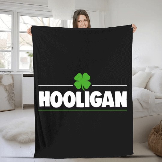 Hooligan Ireland Clover Fleece Blankets