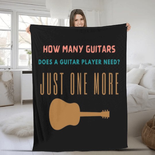 how many guitars does a guitar player need Fleece Blankets