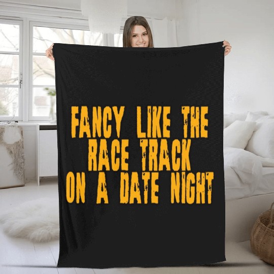 Fancy Like The Race Track On A Date Night 4 Fleece Blankets