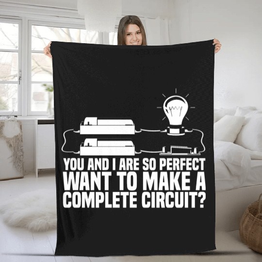 Electrician Electrical Engineer Lineman Fleece Blankets