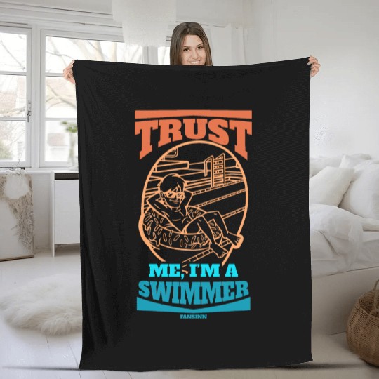 Swimming lifeguard swimming course outdoor pool gi Fleece Blankets