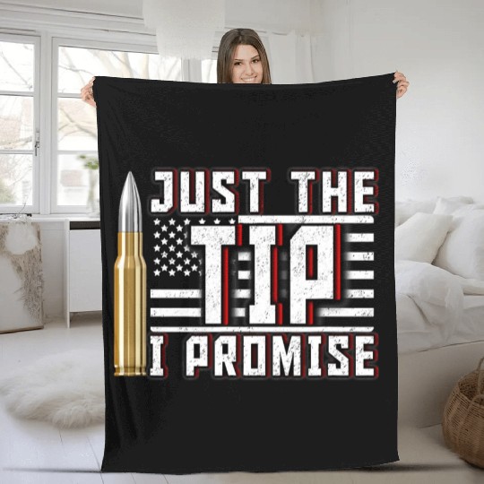 USA American Flag 4th July Bullet Stars Stripes Fleece Blankets