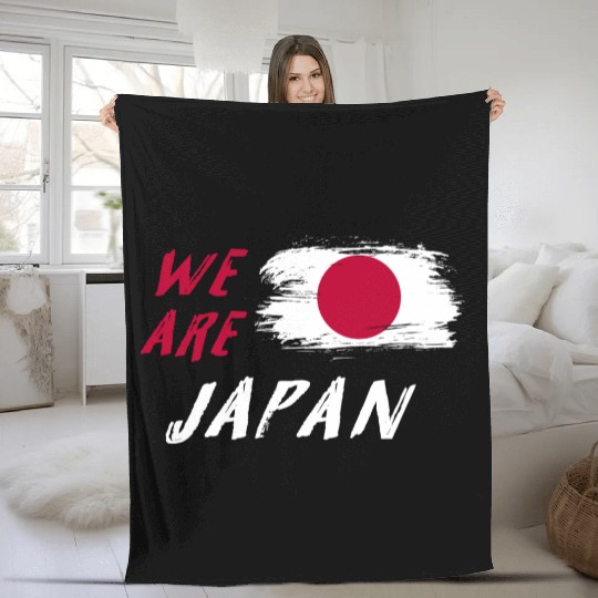 We are Japan flags Design Fleece Blankets