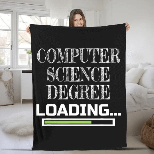 Computer Science Degree Loading CS School Major Fleece Blankets