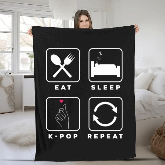 K-Pop K-Drama Korean Pop Music Fleece Blankets