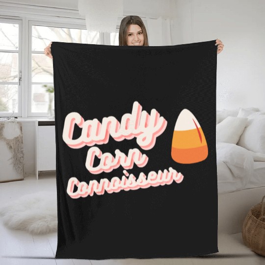 Candy Corn Connoisseur Fleece Blankets