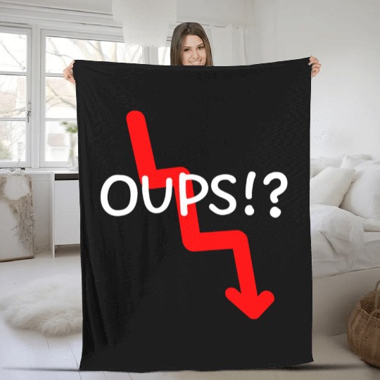 Market Crash Oups!? Fleece Blankets