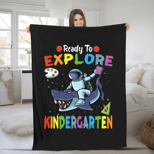 Explore Kindergarten Back to School Astronomy Fleece Blankets