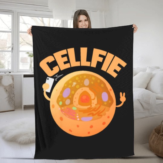 Microbiology Biology Teacher - Cellfie Biology Fleece Blankets