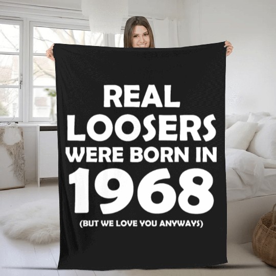 Creative Bday Present And Funny Birthday Gift 1968 Fleece Blankets