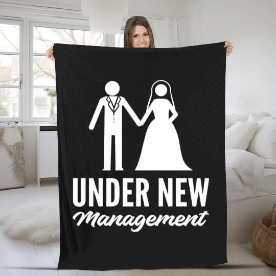 Under New Management Joker Gift Fleece Blankets