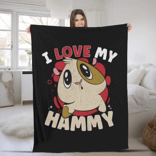 Hamster Fan Hamster Lover Hamsters Fleece Blankets