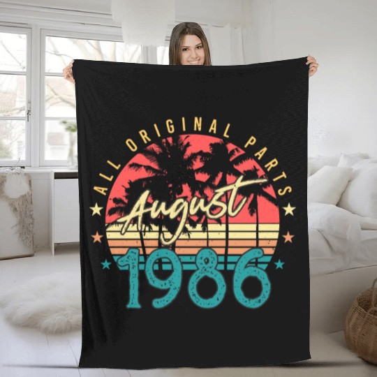 August 1986 Gift Idea Fleece Blankets