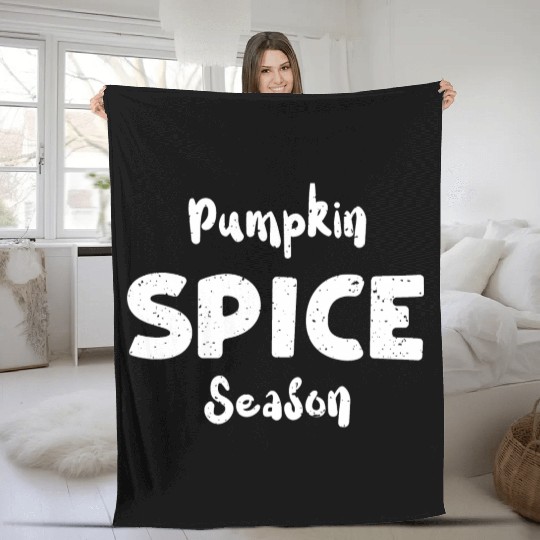 Pumpkin Spice Season - Pumpkin Fleece Blankets