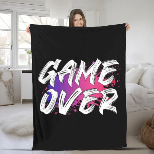 Game Over For Dark Fleece Blankets