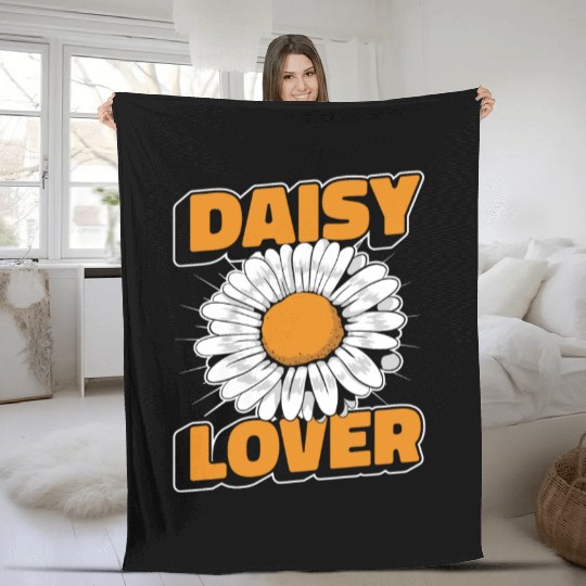 Daisy Garden Gardening Gardener Fleece Blankets