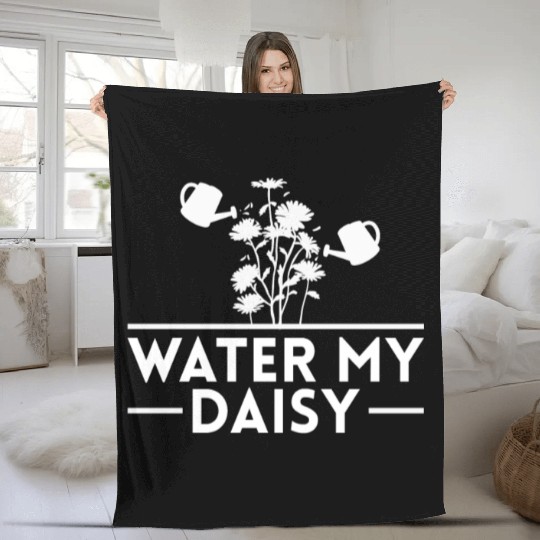 Daisy Garden Gardening Gardener Fleece Blankets