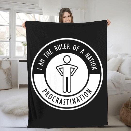 DWX- PROCRASTINATION Fleece Blankets