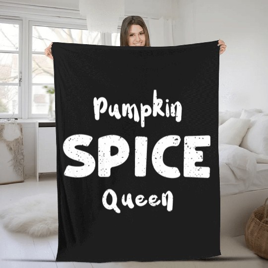 Pumpkin Spice Queen - Pumpkin Fleece Blankets