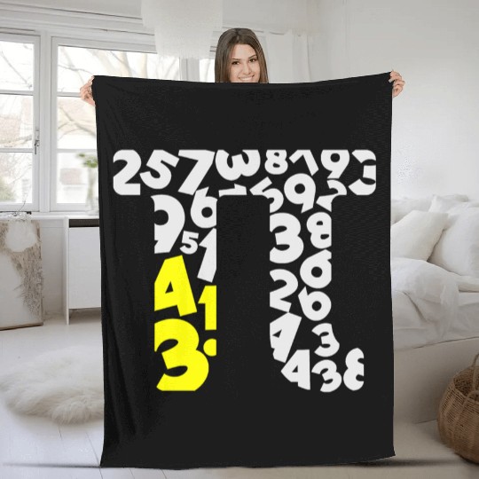Math Fleece Blankets Pi Day Fleece Blankets Nerd Geek Teacher 3 14