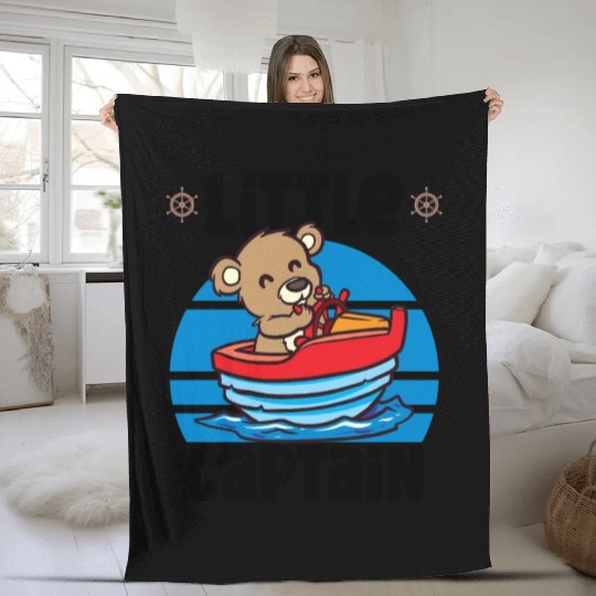 Sailing Sailboat Boating Kid Child Yacht Boat Fleece Blankets