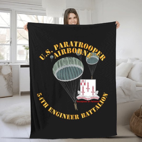 Army US Paratrooper 54th Engineer Battalion X 300 Fleece Blankets