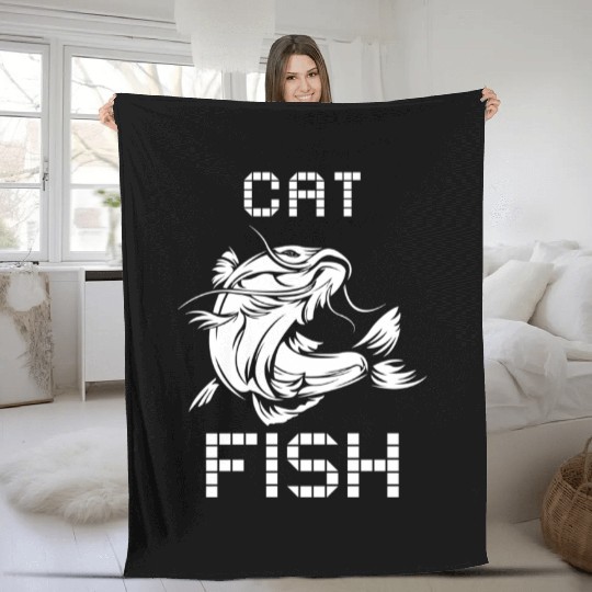 Cat Fish Fleece Blankets