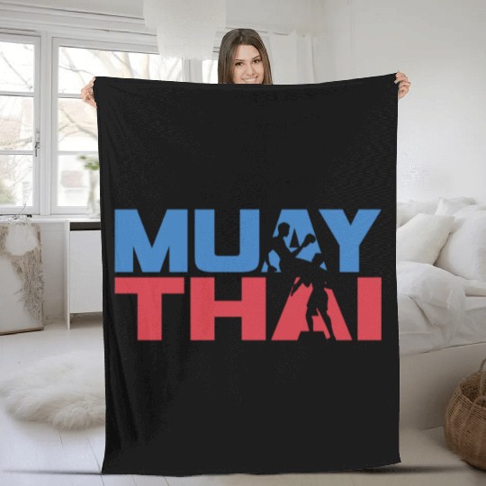 Muay Thai Fighter Boxing Martial Arts Hobby Fleece Blankets