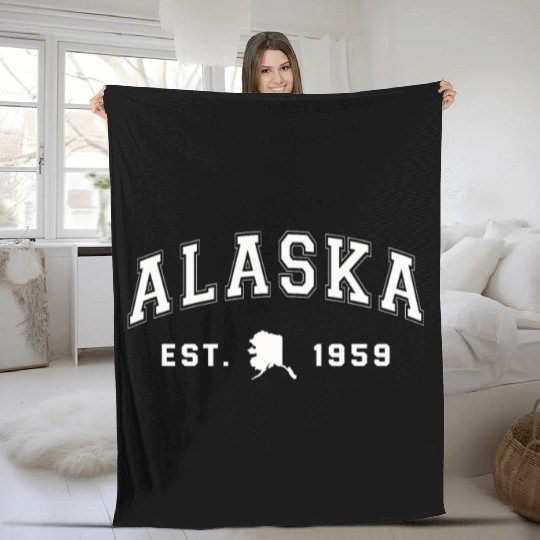 Alaska Gift USA Natur Bär Denali Grizzly Wald Fleece Blankets