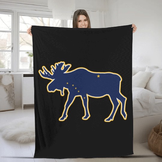 Alaska Fleece Blankets Men's Women Children USA North Pole