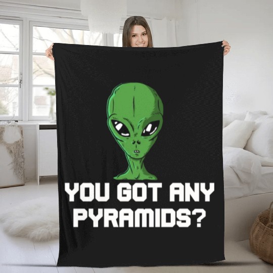 Alien Galaxy Ufo Extraterrestrial Spaceship space Fleece Blankets