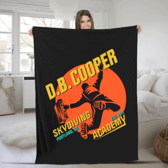 DB Cooper Skydiving Academy Fleece Blankets