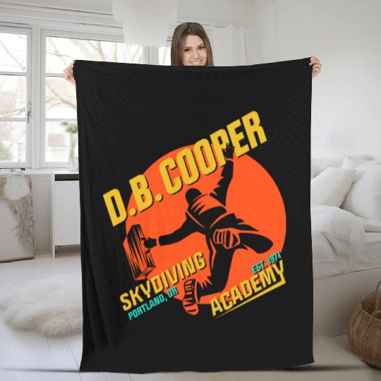 DB Cooper Skydiving Academy Fleece Blankets