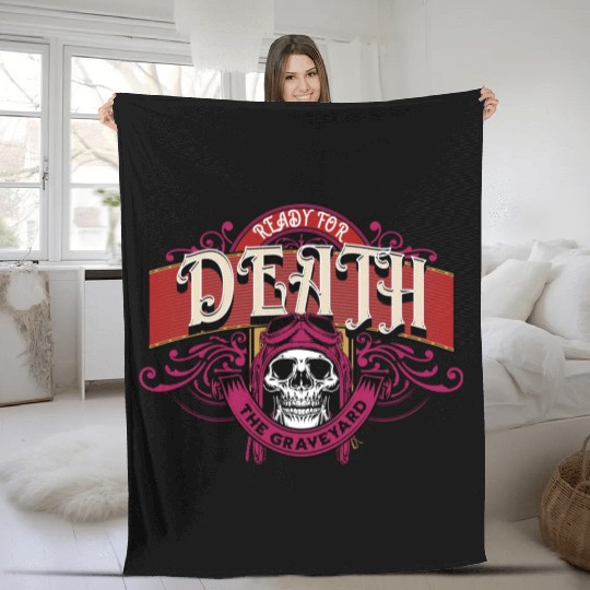 Death:The Graveyard Fleece Blankets