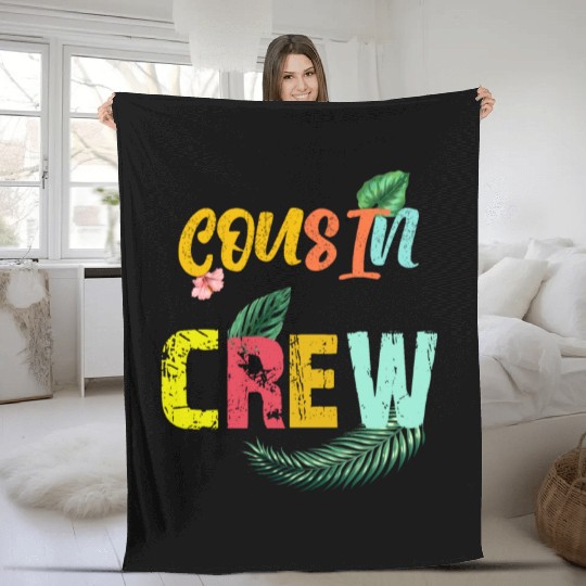 Cousin Crew Family Reunion 2022 summer vacation Fleece Blankets